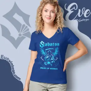 Sabaton Fields Of Verdun V Neck TShirt