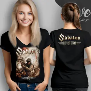 Sabaton The Last Stand V Neck TShirt