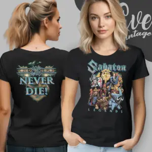 Sabaton Vault Of Legends Blue Women T shirt