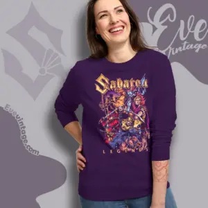 Sabaton Vault Of Legends Purple Sweatshirt