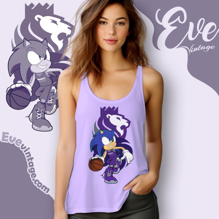 Sacramento Kings Sonic The Hedgehog Shirt Tank Top Racerback Sacramento Kings Sonic The Hedgehog Shirt Tank Top Racerback