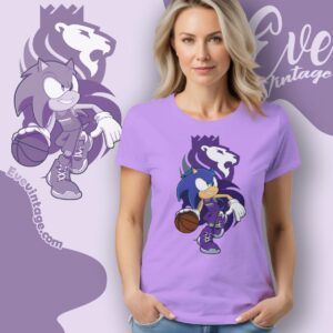 Sacramento Kings Sonic The Hedgehog Shirt Women T shirt