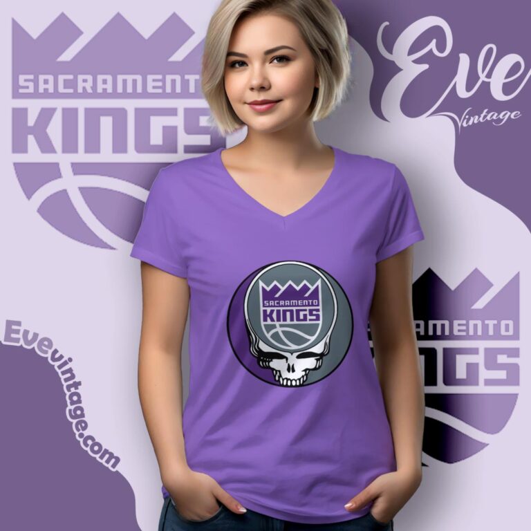 Sacramento Kings Steal Your Face Grateful Dead Shirt V Neck TShirt Sacramento Kings Steal Your Face Grateful Dead Shirt V Neck TShirt