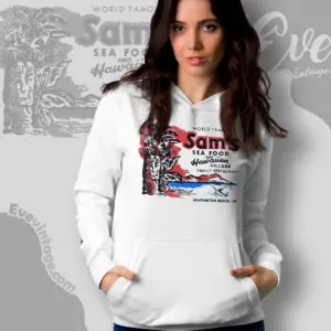 Sams Hawaiian Village Retro Tiki Bar Hoodie
