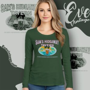 Sam's Hideaway Tavern Shirt Florida Dive Bar Long Sleeve Tee