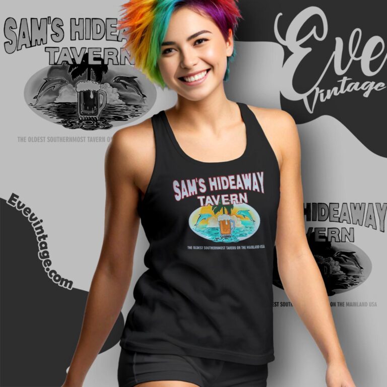 Sam's Hideaway Tavern Shirt Florida Dive Bar Tank Top Racerback Sam's Hideaway Tavern Shirt Florida Dive Bar Tank Top Racerback