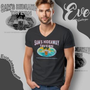 Sam's Hideaway Tavern Shirt Florida Dive Bar V Neck TShirt