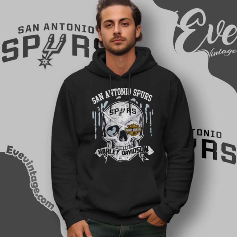San Antonio Spurs Harley Davidson Skull Shirt Hoodie San Antonio Spurs Harley Davidson Skull Shirt Hoodie