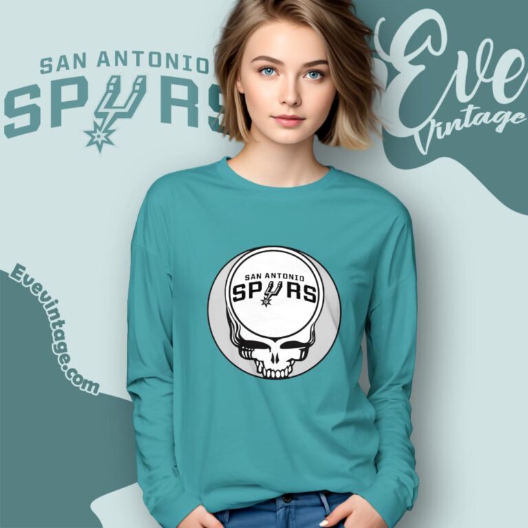 San Antonio Spurs Steal Your Face Grateful Dead Shirt Long Sleeve Tee San Antonio Spurs Steal Your Face Grateful Dead Shirt Long Sleeve Tee
