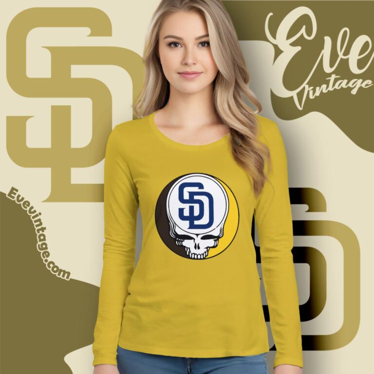 San Diego Padres Steal Your Face Grateful Dead Shirt Long Sleeve Tee San Diego Padres Steal Your Face Grateful Dead Shirt Long Sleeve Tee
