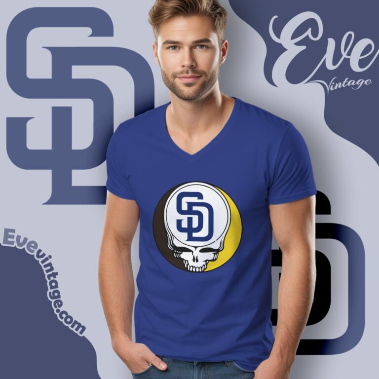 San Diego Padres Steal Your Face Grateful Dead Shirt V Neck TShirt San Diego Padres Steal Your Face Grateful Dead Shirt V Neck TShirt