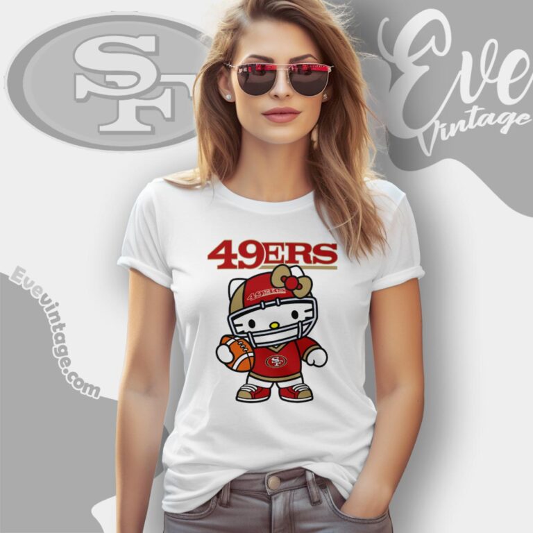 San Francisco 49ers Hello Kitty Shirt Women T Shirt San Francisco 49ers Hello Kitty Shirt Women T Shirt