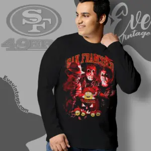 San Francisco 49ers Horror Halloween Long Sleeve Tee