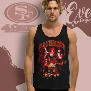 San Francisco 49ers Horror Halloween Tank Top Racerback