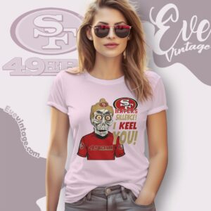 San Francisco 49ers Jeff Dunham Shirt Haters Silence I Keel You Women T shirt