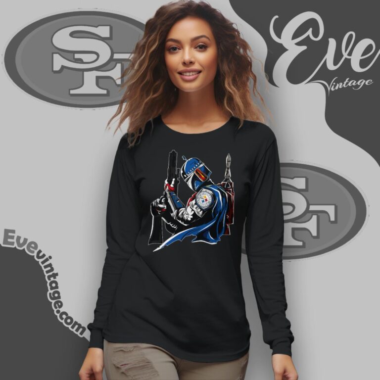 San Francisco 49ers Mandalorian Star Wars Shirt Long Sleeve Tee San Francisco 49ers Mandalorian Star Wars Shirt Long Sleeve Tee