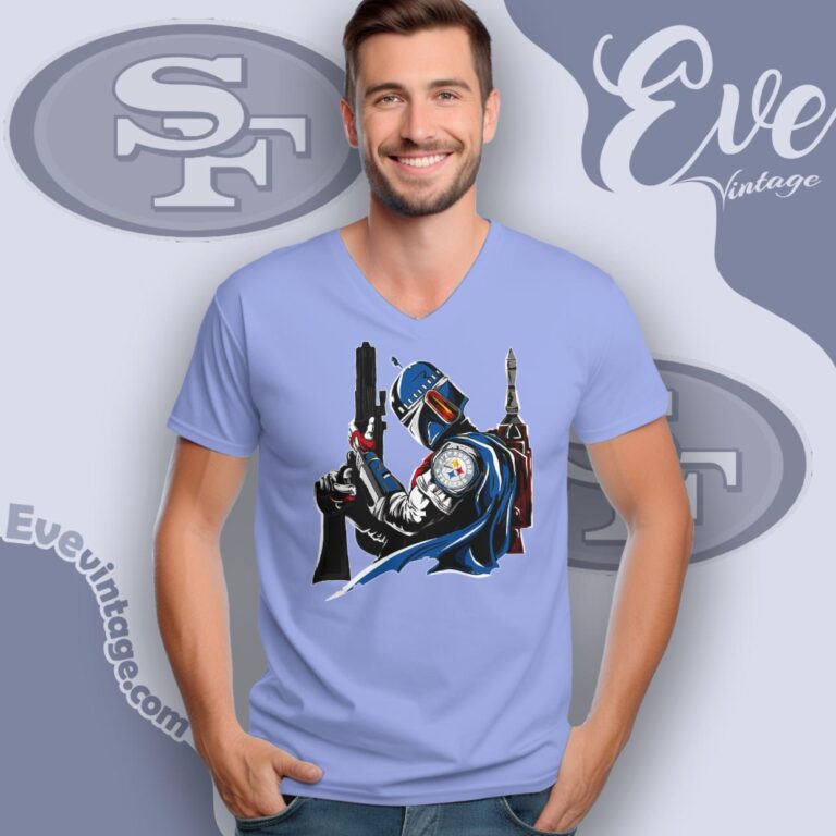 San Francisco 49ers Mandalorian Star Wars Shirt V Neck TShirt San Francisco 49ers Mandalorian Star Wars Shirt V Neck TShirt