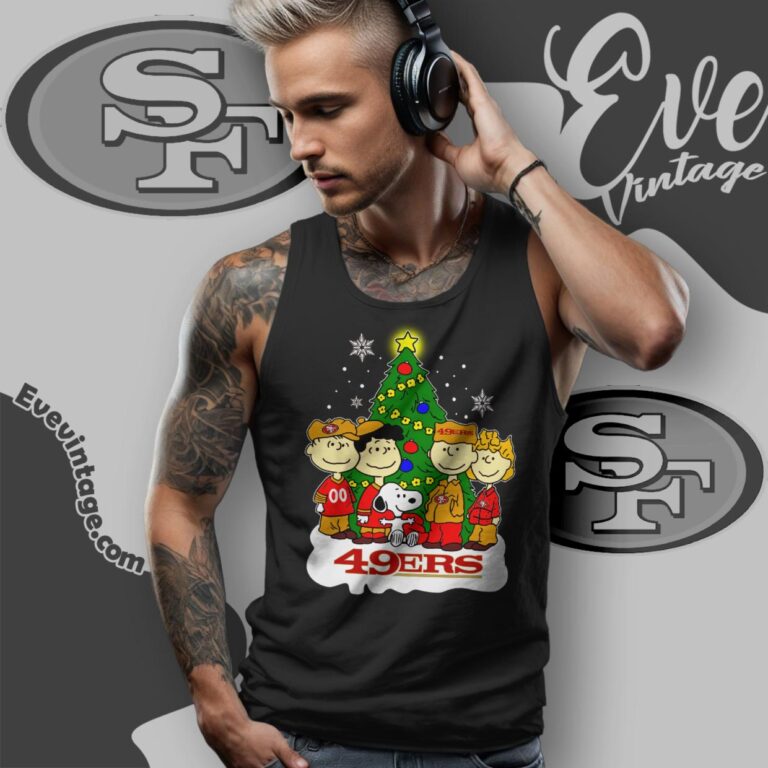 San Francisco 49ers Snoopy The Peanuts Christmas Shirt Tank Top Racerback San Francisco 49ers Snoopy The Peanuts Christmas Shirt Tank Top Racerback