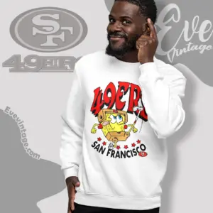 San Francisco 49ers Spongebob Squarepants Sweatshirt