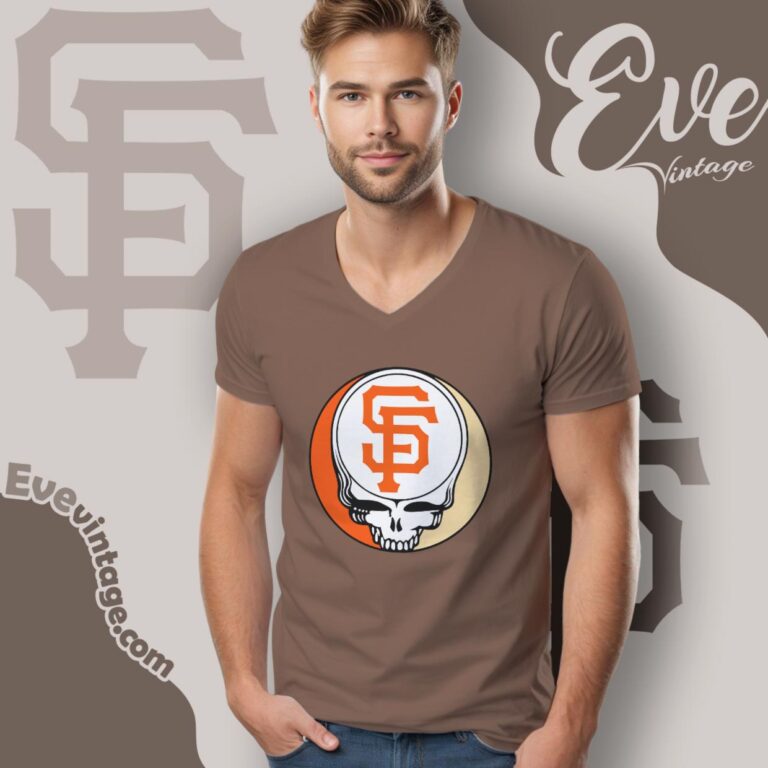San Francisco Giants Steal Your Face Grateful Dead Shirt V Neck TShirt San Francisco Giants Steal Your Face Grateful Dead Shirt V Neck TShirt