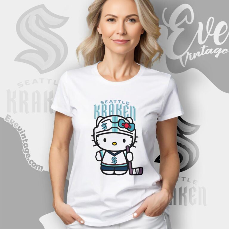 Seattle Kraken Hello Kitty Shirts T shirt Seattle Kraken Hello Kitty Shirts T shirt
