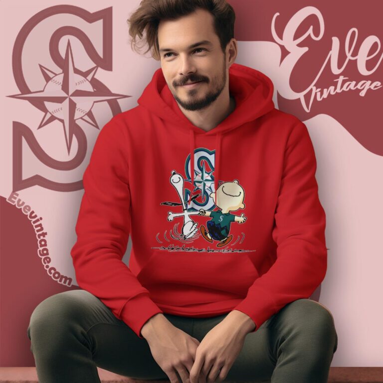 Seattle Mariners Charlie Brown Snoopy Happy Dancing Shirt Hoodie Seattle Mariners Charlie Brown Snoopy Happy Dancing Shirt Hoodie