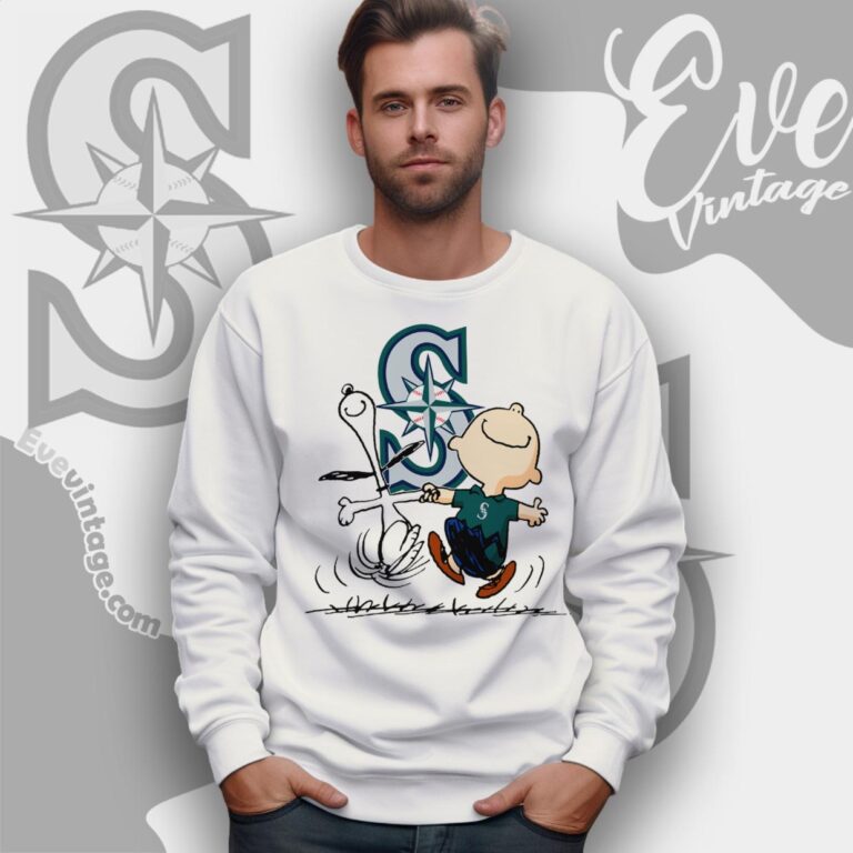 Seattle Mariners Charlie Brown Snoopy Happy Dancing Shirt Sweatshirt Seattle Mariners Charlie Brown Snoopy Happy Dancing Shirt Sweatshirt