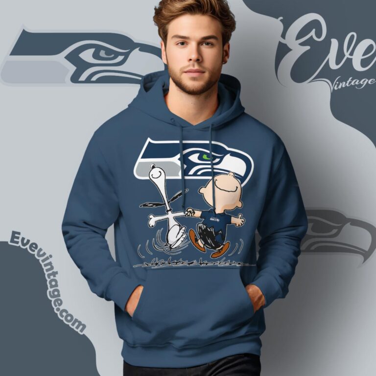 Seattle Seahawks Charlie Brown Snoopy Happy Dancing Shirt Hoodie Seattle Seahawks Charlie Brown Snoopy Happy Dancing Shirt Hoodie