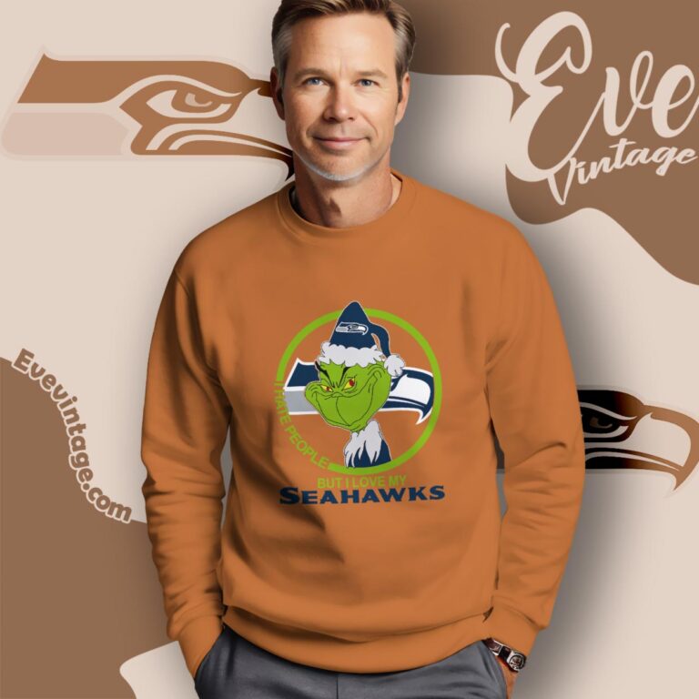 Seattle Seahawks Christmas Grinch Shirt I Hate People But I Love My Seahawks Sweatshirt Seattle Seahawks Christmas Grinch Shirt I Hate People But I Love My Seahawks Sweatshirt