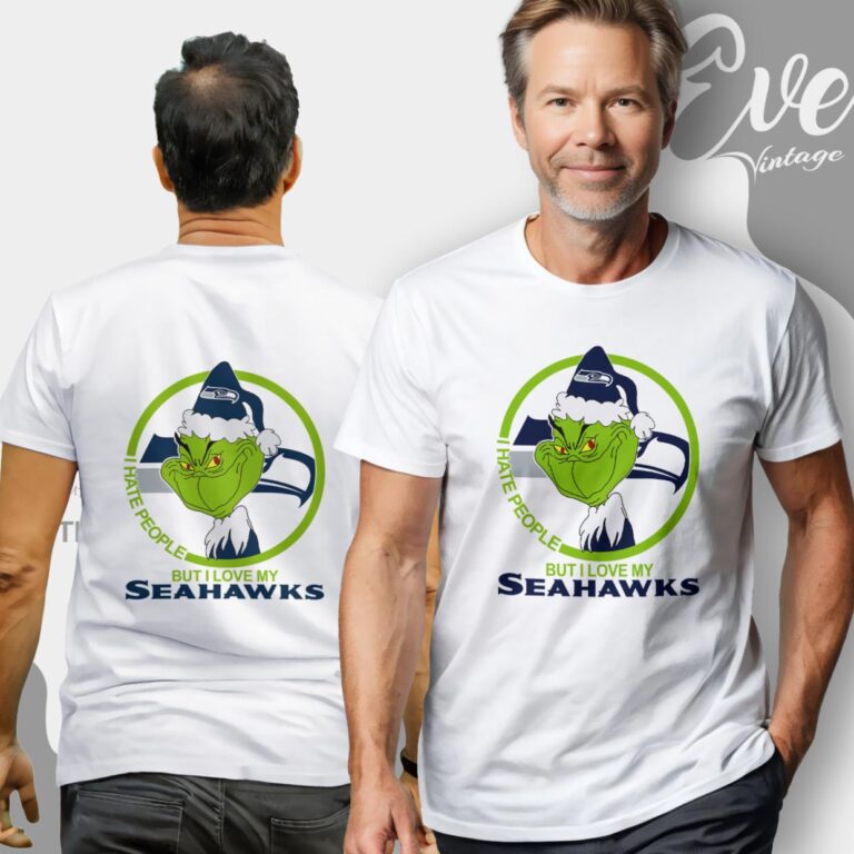 Seattle Seahawks Christmas Grinch Shirt I Hate People But I Love My Seahawks T Shirt Seattle Seahawks Christmas Grinch Shirt I Hate People But I Love My Seahawks T Shirt