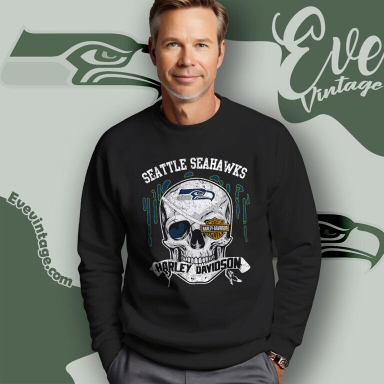 Seattle Seahawks Harley Davidson Skull Shirt Sweatshirt Seattle Seahawks Harley Davidson Skull Shirt Sweatshirt
