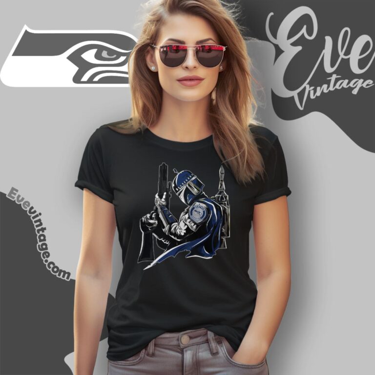 Seattle Seahawks Mandalorian Star Wars Shirt Women T Shirt Seattle Seahawks Mandalorian Star Wars Shirt Women T Shirt