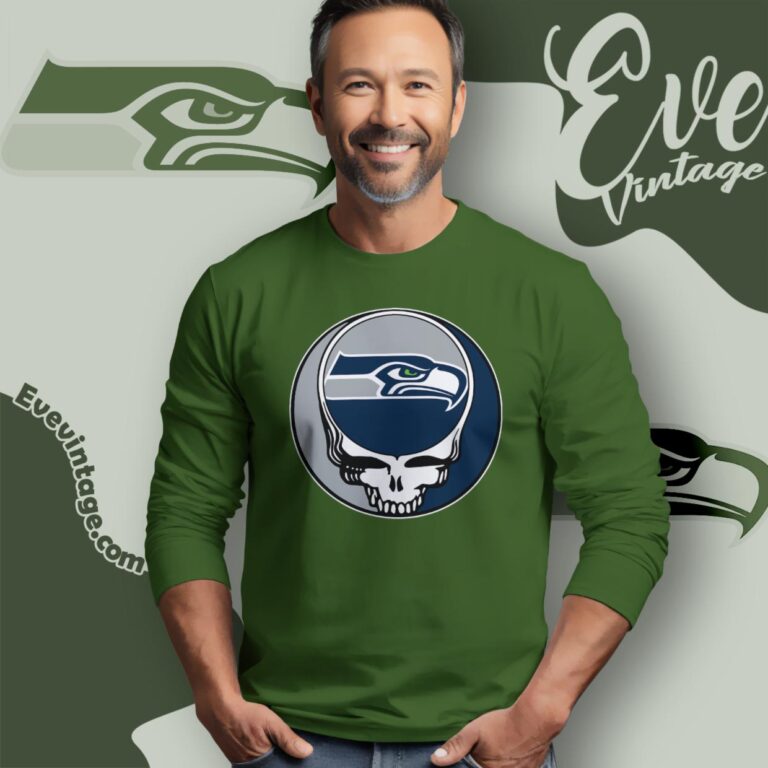 Seattle Seahawks Steal Your Face Grateful Dead Shirt Long Sleeve Tee Seattle Seahawks Steal Your Face Grateful Dead Shirt Long Sleeve Tee