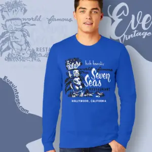 Seven Seas Shirt Hollywood Tiki Bar Long Sleeve Tee