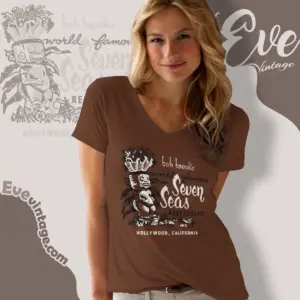 Seven Seas Shirt Hollywood Tiki Bar V Neck TShirt
