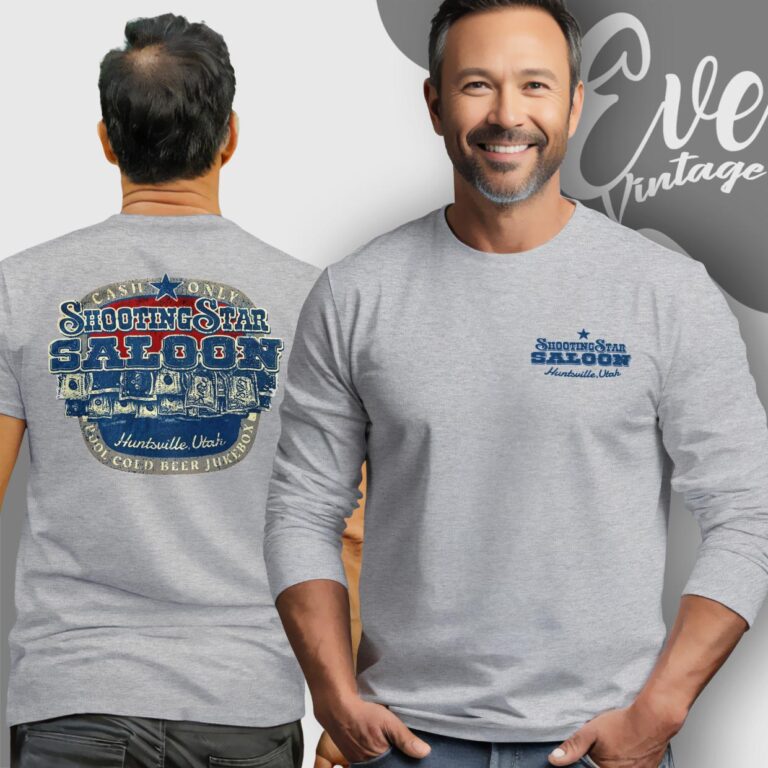 Shooting Star Saloon Shirt Utah Dive Bar Long Sleeve Tee Shooting Star Saloon Shirt Utah Dive Bar Long Sleeve Tee