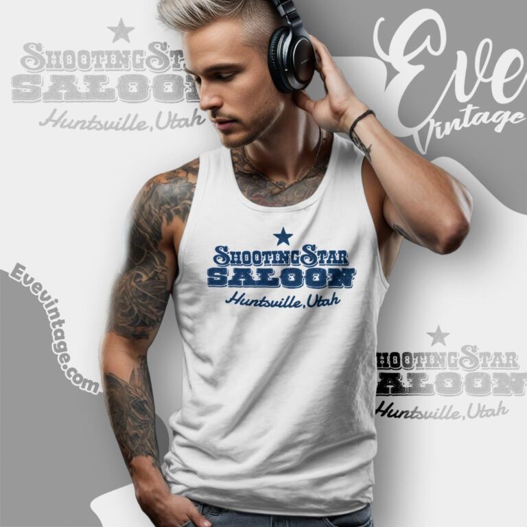 Shooting Star Saloon Shirt Utah Dive Bar Tank Top Racerback Shooting Star Saloon Shirt Utah Dive Bar Tank Top Racerback