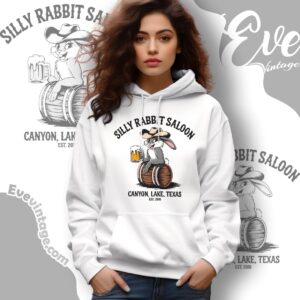 Silly Rabbit Saloon Shirt Canyon Lake Tx Dive Bar Hoodie