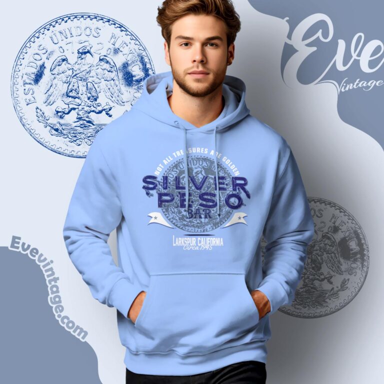 Silver Peso Bar Shirt Hoodie Silver Peso Bar Shirt Hoodie