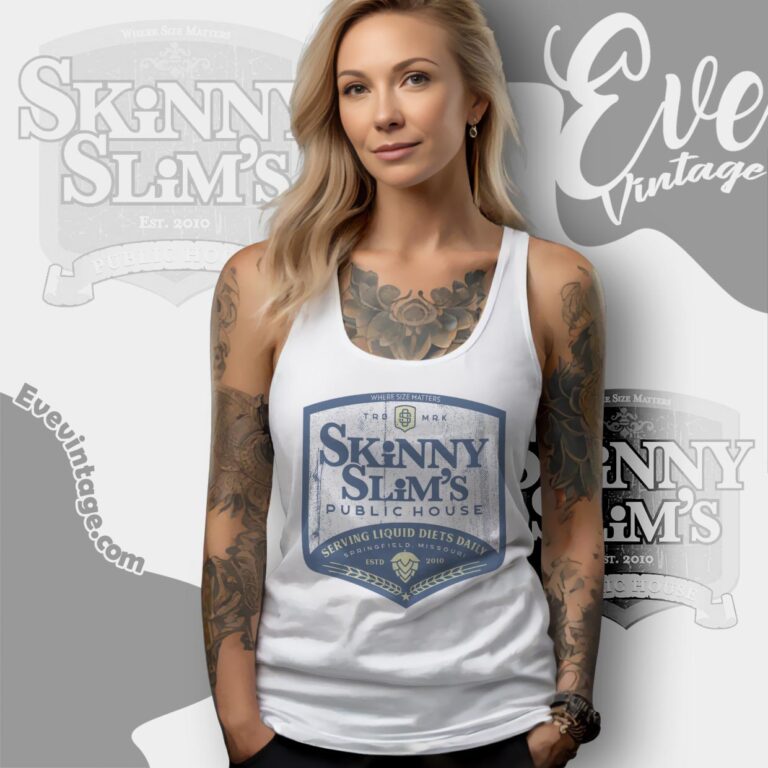 Skinny Slim's Public House Shirt Missouri Dive Bar Tank Top Racerback Skinny Slim's Public House Shirt Missouri Dive Bar Tank Top Racerback
