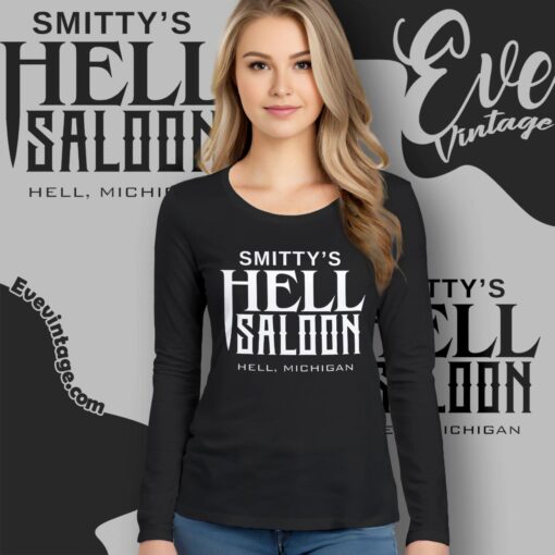 Smitty’s Hell Saloon Shirt – Hell Michigan Dive Bar