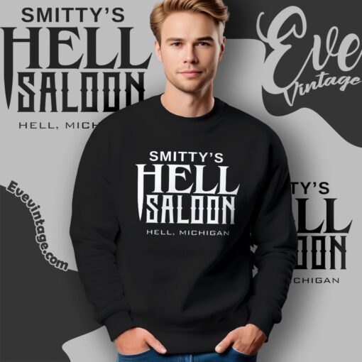 Smitty’s Hell Saloon Shirt – Hell Michigan Dive Bar