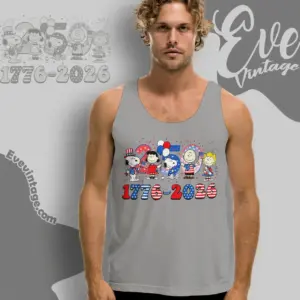 Snoopy 250th Anniversary Shirt peanuts Patriotic Tank Top Racerback