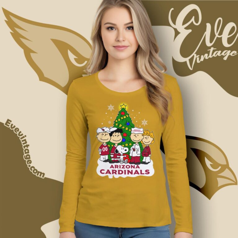 Snoopy And Friends Arizona Cardinals Christmas Shirt Long Sleeve Tee Snoopy And Friends Arizona Cardinals Christmas Shirt Long Sleeve Tee