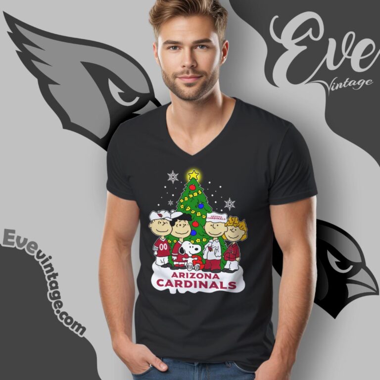 Snoopy And Friends Arizona Cardinals Christmas Shirt V Neck TShirt Snoopy And Friends Arizona Cardinals Christmas Shirt V Neck TShirt
