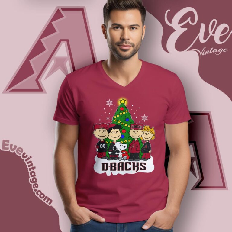 Snoopy And Friends Arizona Diamondbacks Christmas Shirt V Neck TShirt Snoopy And Friends Arizona Diamondbacks Christmas Shirt V Neck TShirt