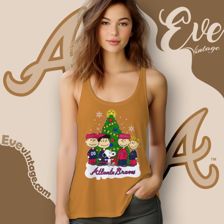 Snoopy And Friends Atlanta Braves Christmas Shirt Tank Top Racerback Snoopy And Friends Atlanta Braves Christmas Shirt Tank Top Racerback