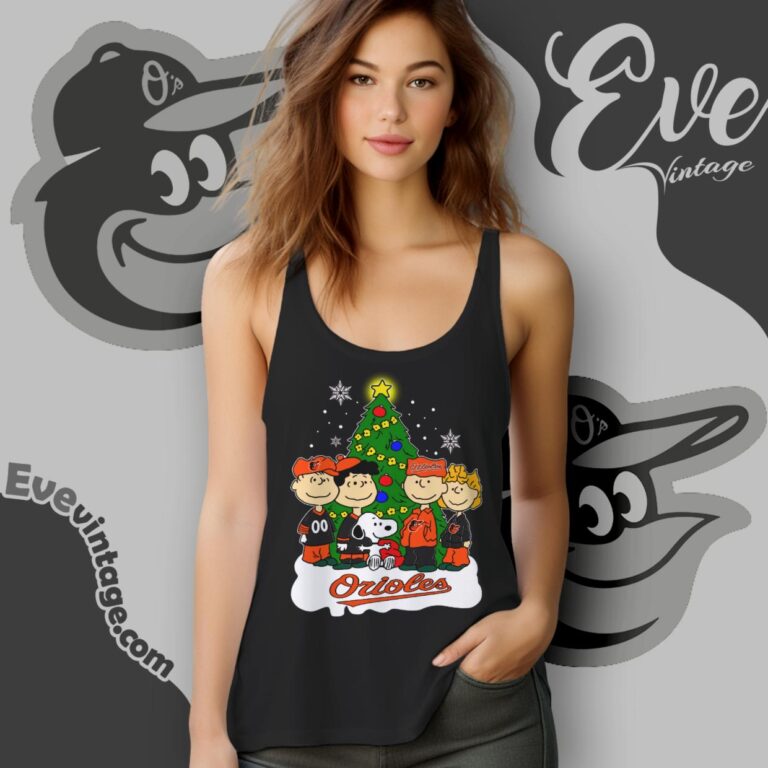 Snoopy And Friends Baltimore Orioles Christmas Shirt Tank Top Racerback Snoopy And Friends Baltimore Orioles Christmas Shirt Tank Top Racerback