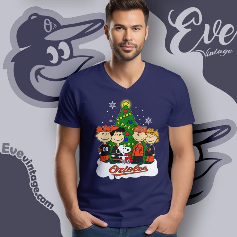 Snoopy And Friends Baltimore Orioles Christmas Shirt V Neck TShirt Snoopy And Friends Baltimore Orioles Christmas Shirt V Neck TShirt