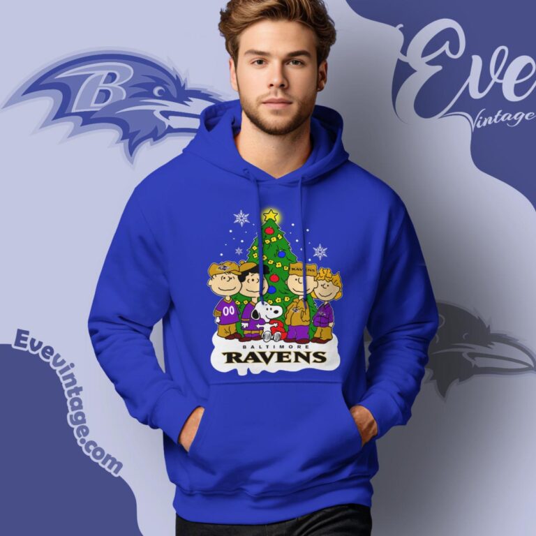 Snoopy And Friends Baltimore Ravens Christmas Shirt Hoodie Snoopy And Friends Baltimore Ravens Christmas Shirt Hoodie